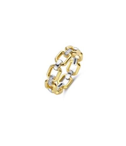 Silver Gold Plated Ring 12292ZY