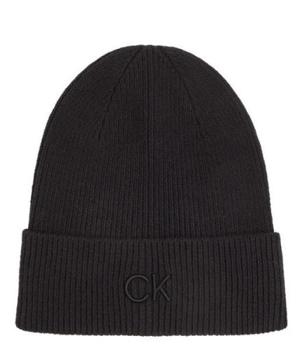 Ck Embroidery Fine Rib Beanie