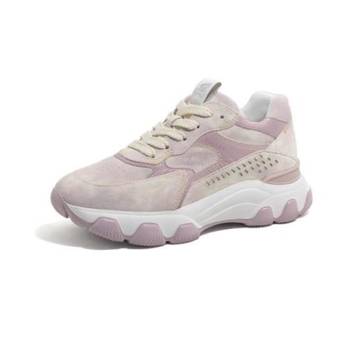 Hyperactive Tie-Dye Sneakers Hogan , Pink , Dames