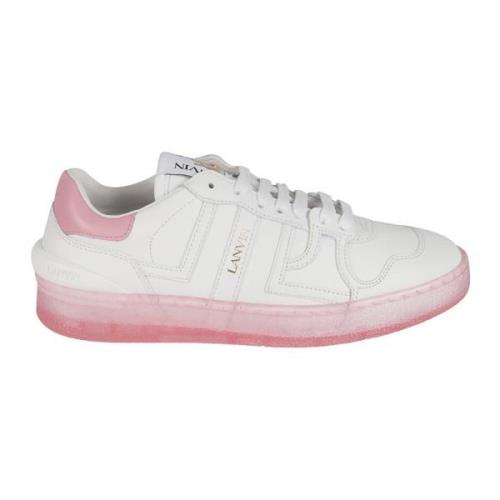 Witte Clay Low Top Sneakers Lanvin , White , Dames