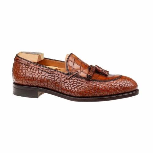 Leren Mocassin-Style Loafers Berwick , Brown , Heren