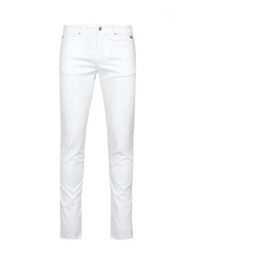Slim-fit Trousers Roy Roger's , White , Heren