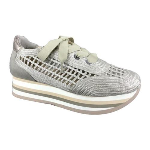 Wedge Sneakers Softwaves , Gray , Dames