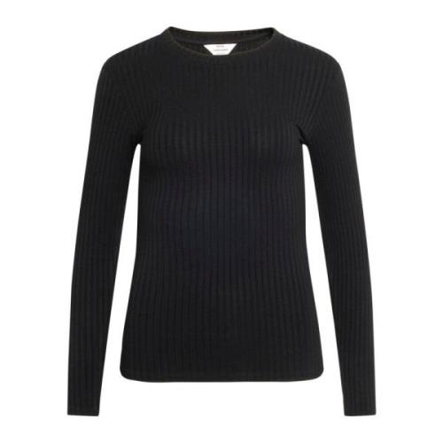 Tops met lange mouwen Mads Nørgaard , Black , Dames