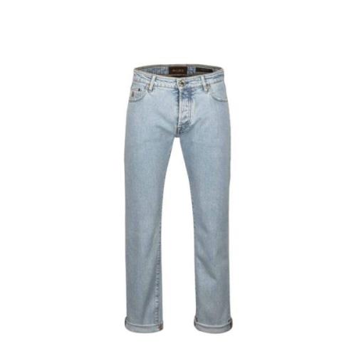 Rechte broek Moorer , Blue , Heren