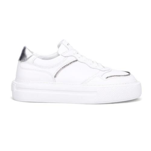 Witte Leren Dames Sneakers Tosca Blu , White , Dames