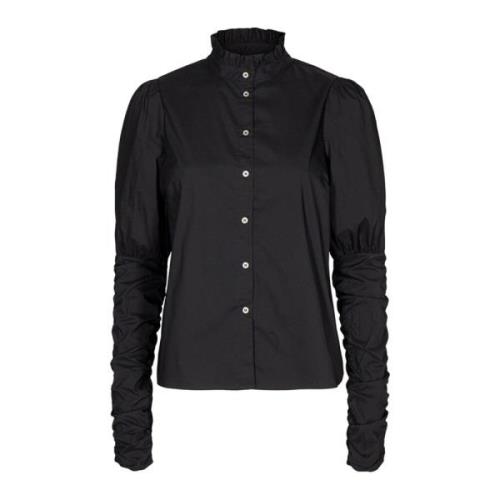 Sandy Poplin Puff Shirt Co'Couture , Black , Dames