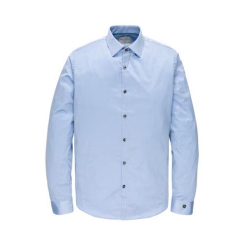 Overhemd- CI L/S Shirt Corbra Cast Iron , Blue , Heren