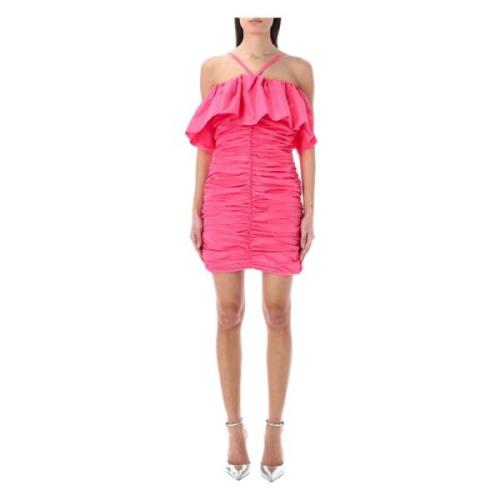 Women Clothing Dress Hot Pink Ss23 Msgm , Pink , Dames
