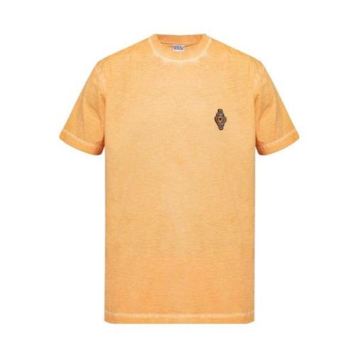 Oranje Katoenen T-shirt Marcelo Burlon , Orange , Heren