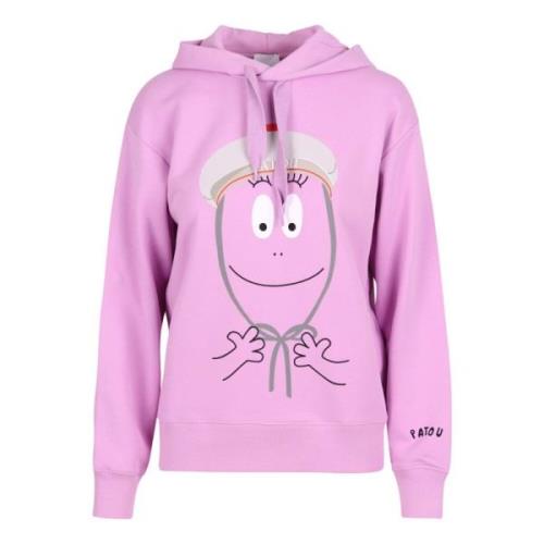 Grafische print katoenen hoodie Patou , Pink , Dames