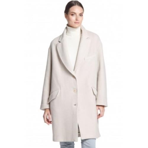 Oversized Isabel Coat in Mastic Mason's , White , Dames