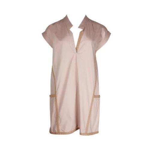 Pre-owned Cotton dresses Hermès Vintage , Pink , Dames