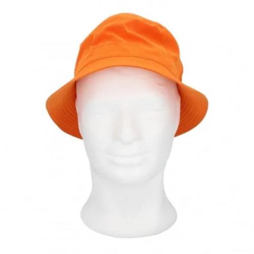 Pre-owned Leather hats Hermès Vintage , Orange , Dames