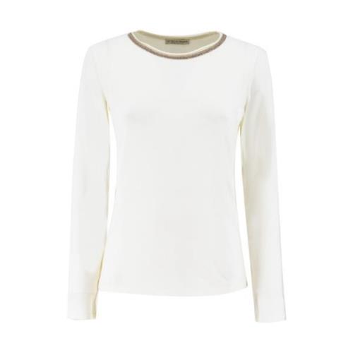 Long Sleeve Tops Le Tricot Perugia , White , Dames