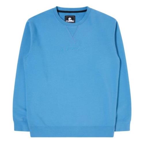 Heldere Blauwe Sweaters Edwin , Blue , Heren