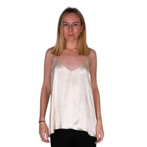 Mouwloze Top Pomandère , White , Dames