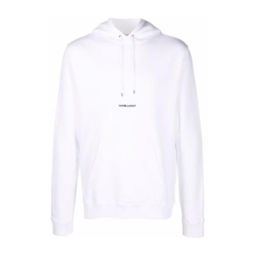 Rive Gauche Hoodie Saint Laurent , White , Heren