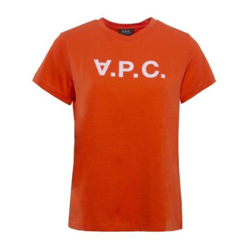 T-shirt A.p.c. , Orange , Dames
