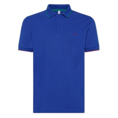 Blauwe T-shirts en Polos Sun68 , Blue , Heren