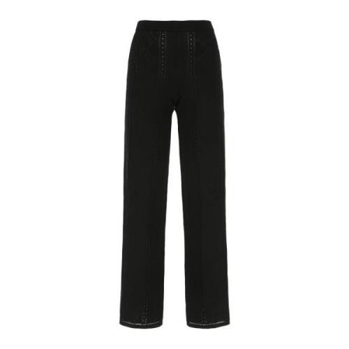 Stijlvolle Straight Broek Marine Serre , Black , Dames