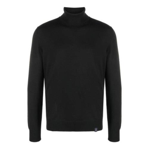 Zwarte Turtleneck Trui Fay , Black , Heren