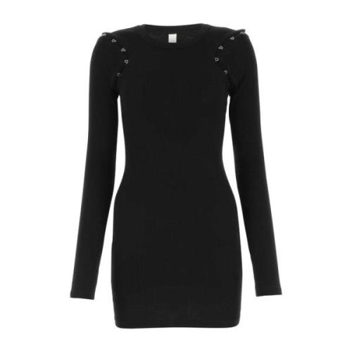 Zwart stretch katoenen mini -jurk Dion Lee , Black , Dames