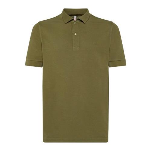 Klassiek Polo Shirt Sun68 , Green , Heren