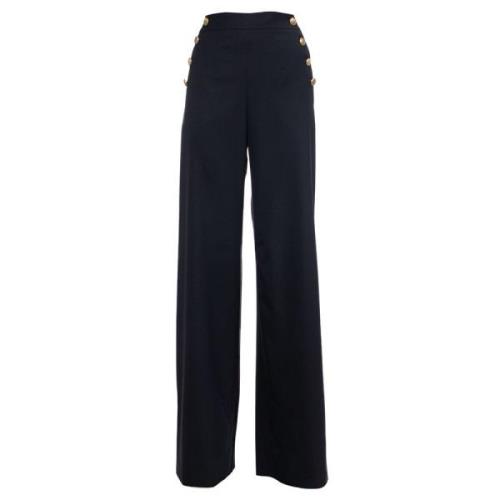 Wijde Broek met Hoge Taille van Wolmix Max Mara Weekend , Blue , Dames