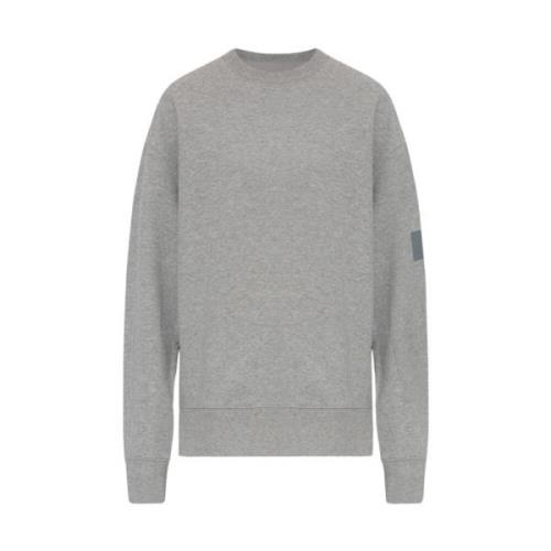 Sweatshirt met logo Y-3 , Gray , Dames