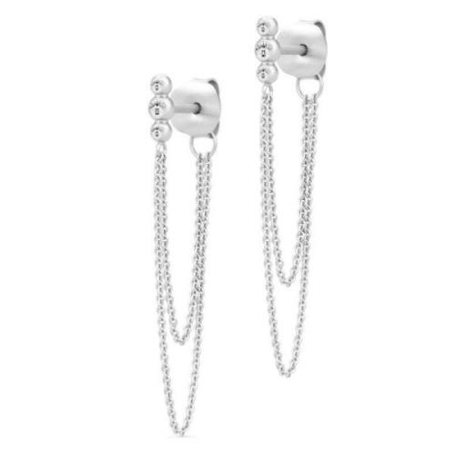 Fina Chain Earstuds Julie Sandlau , Gray , Dames