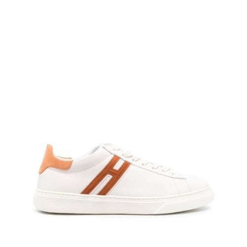 Sneakers van hoogwaardig leer met contrasterende hiel Hogan , White , ...