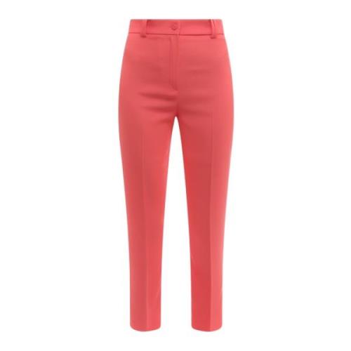 Cropped Trousers Hebe Studio , Red , Dames