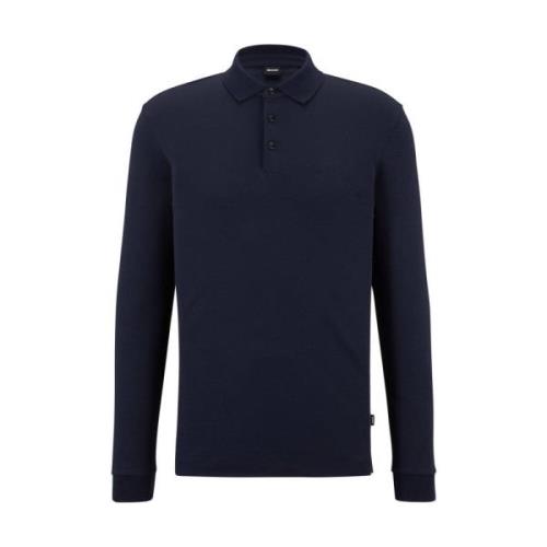 Boss Black Polo lange mouw Boss Black , Blue , Heren