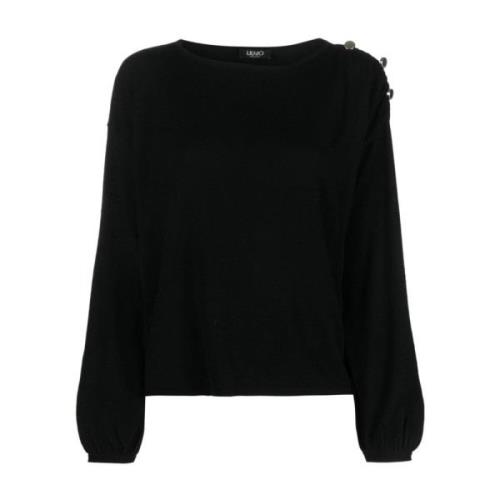 Zwarte Sweaters voor Vrouwen Liu Jo , Black , Dames