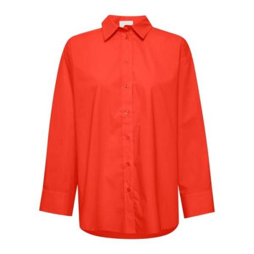 Tijdloze en verfijnde damesoverhemdblouse Part Two , Red , Dames