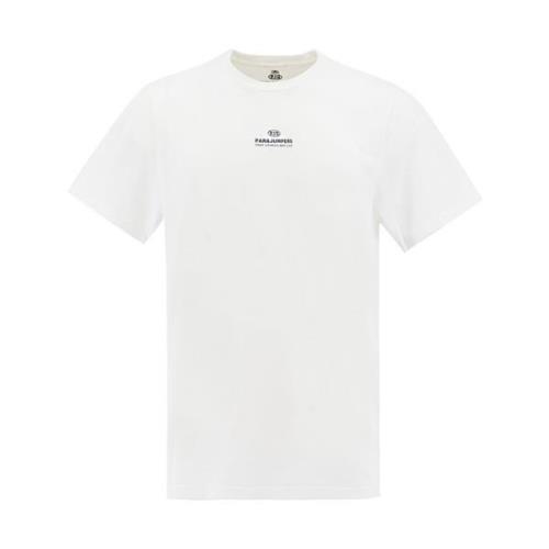 Essentieel Bedrukt T-Shirt Parajumpers , White , Heren