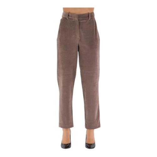 Slim-fit Trousers Circolo 1901 , Brown , Dames