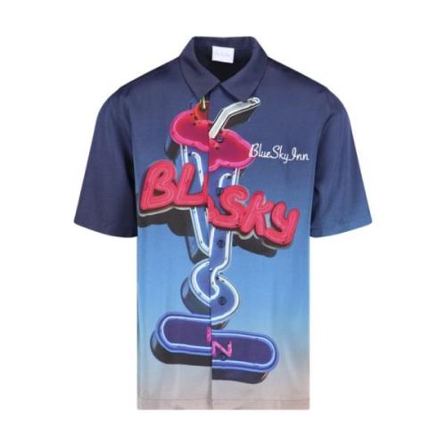 Short Sleeve Shirts Blue Sky Inn , Blue , Heren