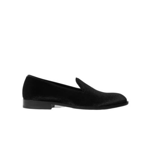 George Velvet Slip-On Avond Loafers Scarosso , Black , Heren