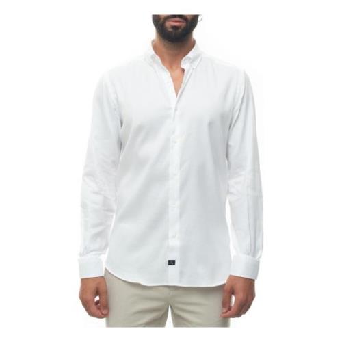 Normaal shirt Fay , White , Heren