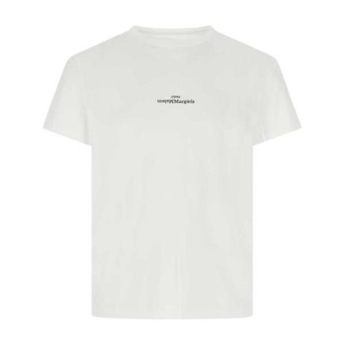 Wit katoenen T-shirt Maison Margiela , White , Heren