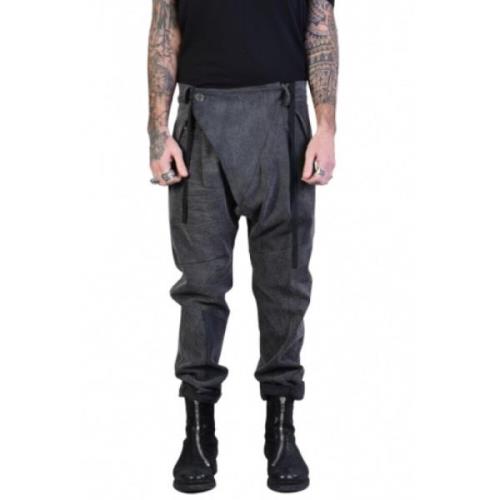 Gewassen grijze flap ritsbroek La Haine Inside Us , Gray , Heren