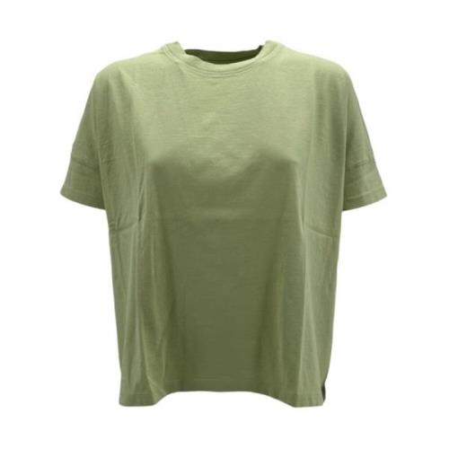 Modieuze Boxy Oversized T-shirt BomBoogie , Green , Dames