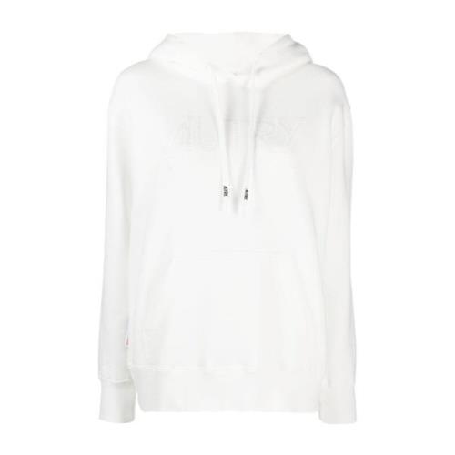 Gezellige Witte Hoodie Icon Autry , White , Dames