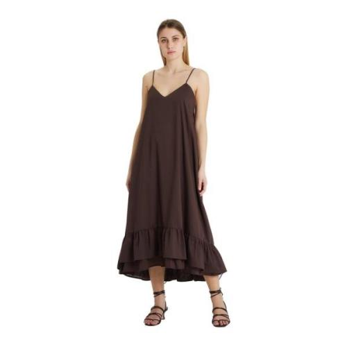 Maxi jurken Erika Cavallini , Brown , Dames