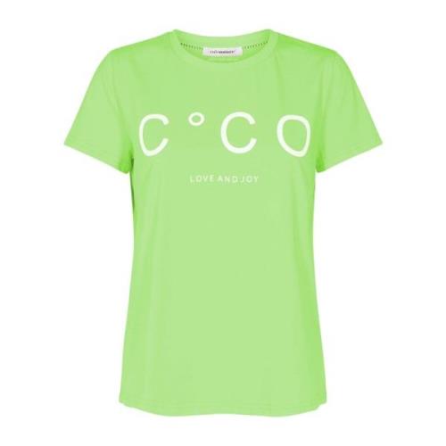 Stijlvolle en Comfortabele T-Shirt Collectie Co'Couture , Green , Dame...