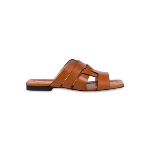 Bruine Sliders Pollini , Brown , Dames