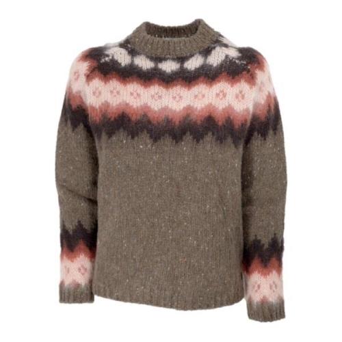 Fairisle Crewneck Trui voor Dames Woolrich , Multicolor , Heren