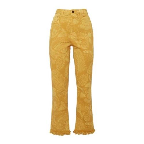 Stijlvolle Crop Jeans La DoubleJ , Yellow , Dames